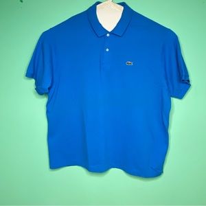 Mens Lacoste 4XL Blue polo shirt pre owned good condition
